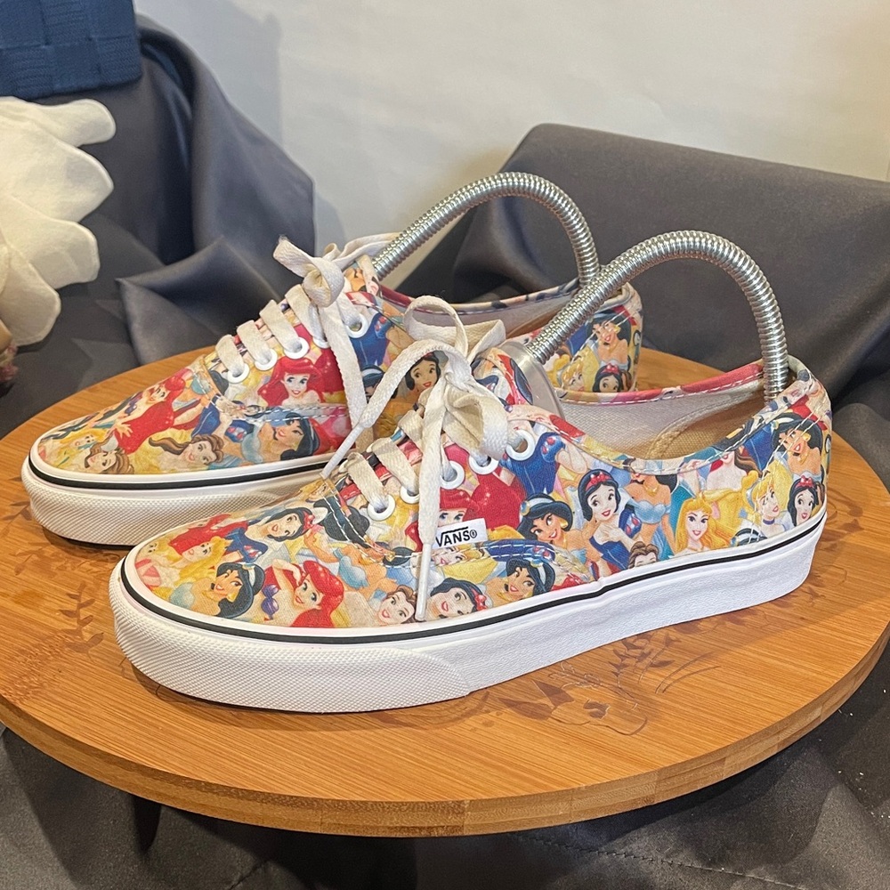 Vans Princess  Disney Character Sneakers size 8 1/2 women's